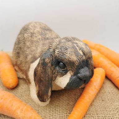 Kaninchen in Keramik verewigt