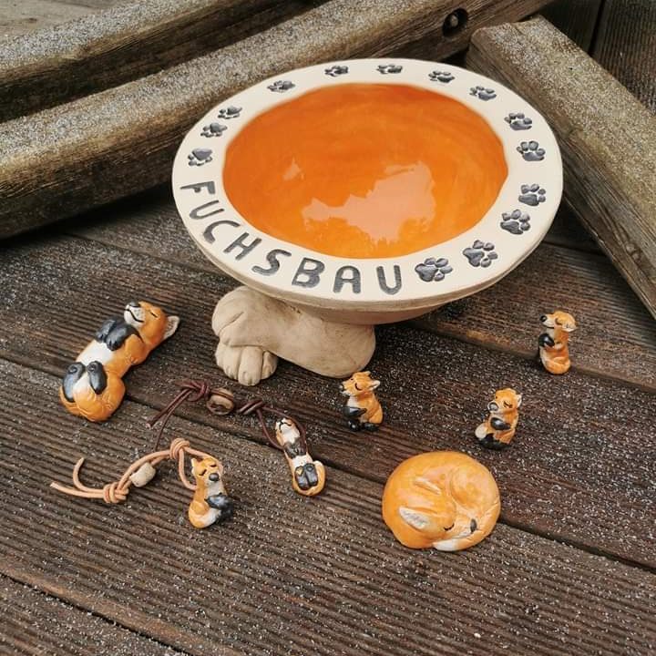 Hunde- Katzennapf aus Keramik Handarbeit